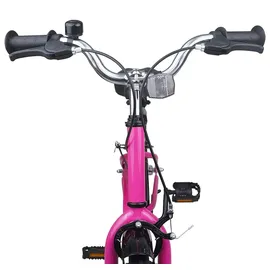 vidaXL Kinderfahrrad 18 Zoll pink/rosa/schwarz