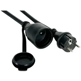 Perel EC01.5R15STBHQ Strom Verlängerungskabel 16A Schwarz 1.50m