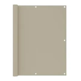 vidaXL Balkon-Sichtschutz Beige 120x400 cm Oxford-Gewebe