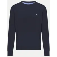 FYNCH-HATTON Rundhalspullover blau XL