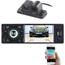 Creasono MP3-Autoradio mit TFT-Farbdisplay und Farb-Rückfahrkamera
