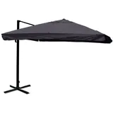 Mendler Gastronomie-Luxus-Ampelschirm 350 x 350 cm Grau