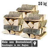(2,05€/1kg) Räucherholz 30kg Smoker Buchenholz kammergetrocknet 25cm Brennholz G
