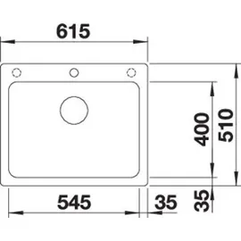 Blanco Naya 6 anthrazit + Handbetätigung