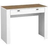 Mirjan24 Schminktisch Mossa MO10 (mit Schublade), Kugelgleitschienen, 102x50x79 cm weiß