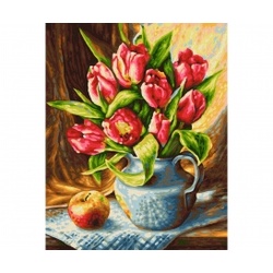 Tulpenstrauß Malen nach Zahlen