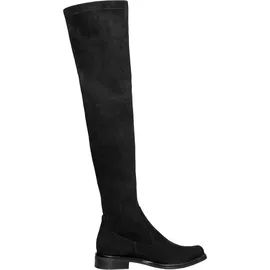 CAPRICE Damen Overknee Stiefel Kleiner Absatz Vegan, Schwarz (Black Stretch), 41 EU - Gr.: