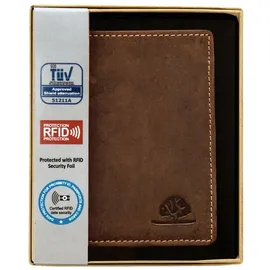 GREENBURRY Vintage Ausweismappe RFID braun