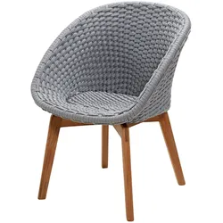 Cane-line - Peacock Sessel Outdoor, Teak / hellgrau