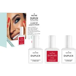 Duplex Classic Collection = UV Base Coat + UV Top Coat + Nail Polish 04