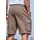 AUTHENTIC LE JOGGER "kurze Sweathose", Herren, Gr. XXL (60/62), N-Gr, braun (hellbraun), Sweatware, Obermaterial: 60% Baumwolle, 40% Polyester, unifarben, regular fit ca. Mitte Knie, Hosen Sweatshorts, Cargotaschen mit Webdetails, Topseller