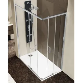 frascio new tecnology Frascio Duschkabine mit Ecköffnung 80 x 200 cm transparent
