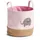 Zeller Aufbewahrungskorb Elefant Polyester/Jute Ø30 x 29 cm rosa