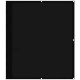 vidaXL Balkonverkleidung 120 x 700 cm Schwarz Polyester