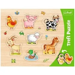 TREFL 31305 Rahmen-Puzzle - Tiere auf dem Bauernhof