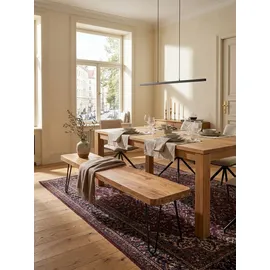 KADIMA DESIGN Sitzbank Balu Massivholz Beige 160 x 40 x 45 cm