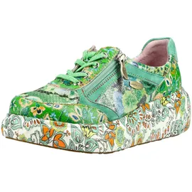 LAURA VITA Damen Plateau-Sneaker Grün 37