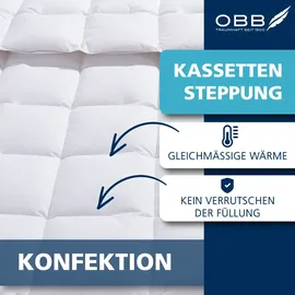OBB Emilias Federkissen 80 x 80 cm Weiß