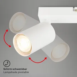 Briloner Deckenlampe 2-flg. schwenkbar 44 cm weiß