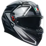 AGV K3 Compound Helm, schwarz-grau, Größe 2XL