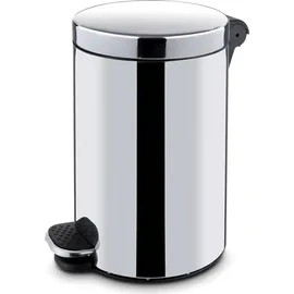 HENDI Runder Tretabfalleimer 20 l Silber
