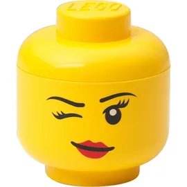 Room Copenhagen Aufbewahrungskiste Lego Kopf Mini 1-tlg. gelb