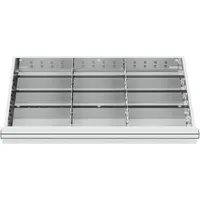 Stier Schubladeneinteilung Metalleinteilung BLH 75 mm Innenmaß 800x450 mm
