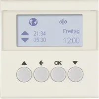 Berker Funk Jalousieschaltuhr Zeitschaltuhr weiß glänzend