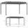 Outsunny Pergola 4 x 3 m grau