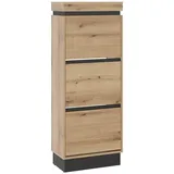 meble Schuhkipper CORTE, B 54 cm - 3 Klappen - Coast Evoke Eiche Dekor Grau