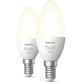 Philips Hue White E14 LED Lampe Doppelpack dimmbar warmweißes Licht steuerbar (24,90)