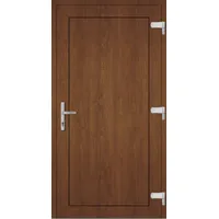 Kunststoff Nebeneingangstür nach Maß "DIANA-M" Golden Oak holzähnlich außen öffnend DIN rechts