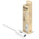 Club 3D USB 3.2 Gen2 Typ-C auf Gigabit Ethernet LAN Adapter 0,2m schwarz