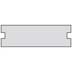 RENZ Namensschildeinlagen aus Kunststoff ohne Gravur (Ausführung: Einlage ohne Gravur - weiß)