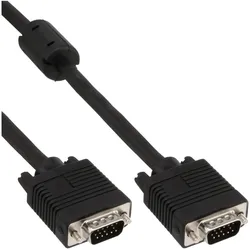 InLine S-VGA Kabel - 15pol HD Stecker / Stecker - schwarz - 15m