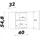 Flex-Well Hängeschrank Valero 40 x 54,8 x 32 cm Weiß