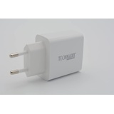 Technaxx "Fast Charge" - Ladegerät, USB-Typ-A QC 3.0 Schnellladegerät 18W