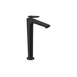 hansgrohe Axor Citterio C CoolStart Waschtischarmatur 49050670 ohne Struktur, mattschwarz, Ausladung 158mm, Ablauf unverschließbar