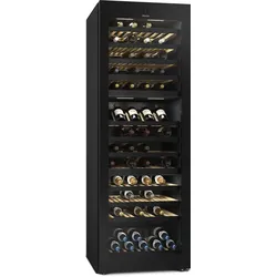 MIELE Weinkühlschrank "KWT 4995 F", F (A-G), schwarz (obsidianschwarz), B:69,7cm H:201,3cm T:76,4cm, Weinkühlschränke