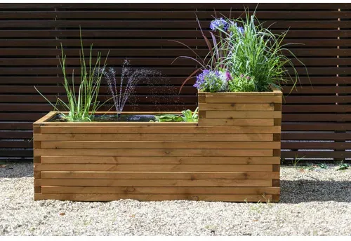 DOBAR Hochteich »Superb«, BxH: 78 x 180 cm, maximales Fassungsvermögen: ca. 450 Liter - braun