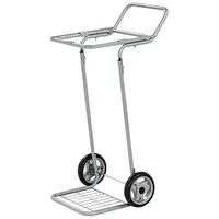 Kongamek Müllsackständer in grau 580x470x940mm Vollgummibereifung mit 50kg Tragkraft für 125l-Säcke