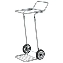 Kongamek Müllsackständer in grau 580x470x940mm Vollgummibereifung mit 50kg Tragkraft für 125l-Säcke