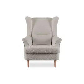 Konsimo Ohrensessel Stralis Textil 82 x 108 x 80 cm Beige