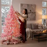 Gravidus Weihnachtsbaum 180 cm pink mit Metallständer 600 Zweigen