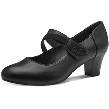 Jana Damen Pumps mit Glitzerdetails Vegan, Schwarz (Black), 38 EU