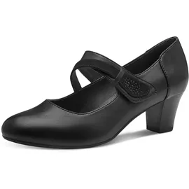 Jana Damen Pumps mit Glitzerdetails Vegan, Schwarz (Black), 38 EU