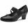 Jana Damen Pumps mit Glitzerdetails Vegan, Schwarz (Black), 38 EU