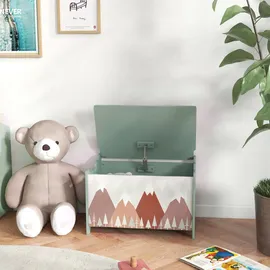 zonekiz Aufbewahrungsbox Spielzeugkiste 60 x 37 x 39 cm 1-tlg. grün