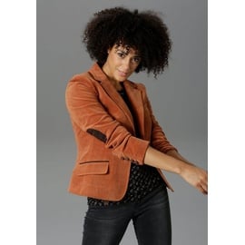 Aniston CASUAL Jackenblazer, mit Stoff-Einfassungen und Ärmelpatches, Gr. 44, zimt, , 51526829-44