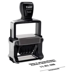 trodat Datumstempel mit Text, individualisierbar 5460 ohne Logo